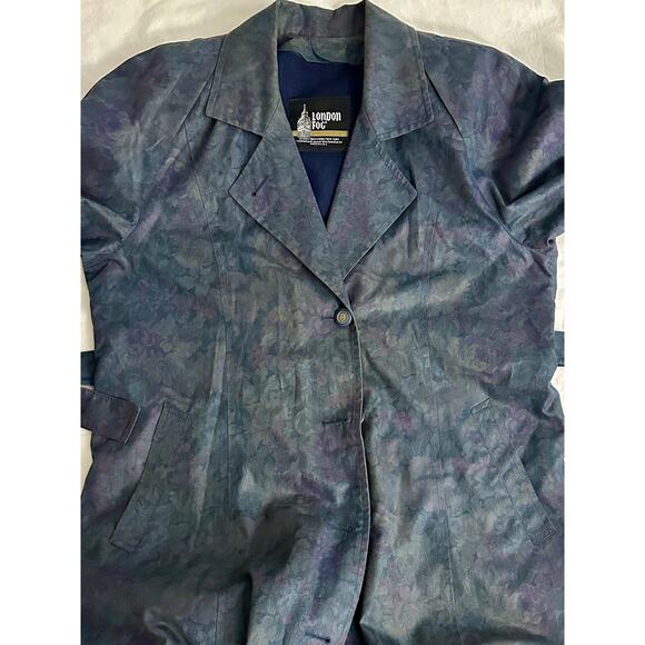 Vintage London Fog Floral Full-Length Trench Coat – Size 12  Made in USA - Picture 6 of 11